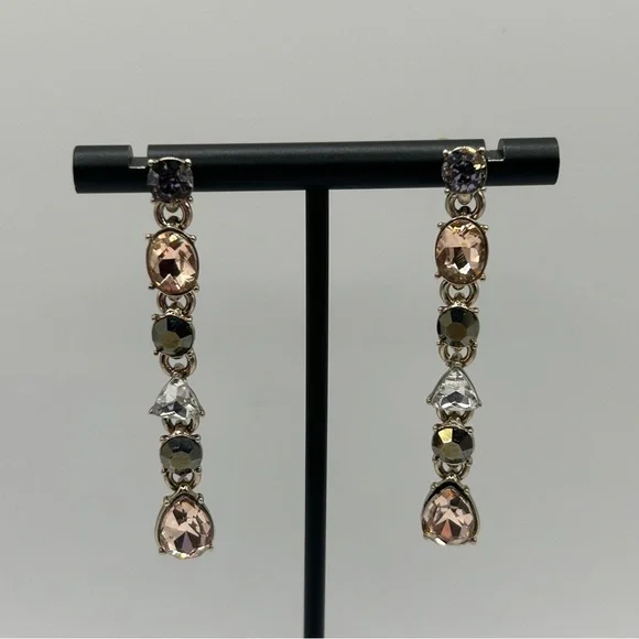 Givenchy - Earrings With Crystal Drop Multicolor Stones - Picture 2 of 7